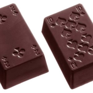 Chocolate World Frame Moulds - CW1371 - Playing Cards 18 Fig. (Part 1) - 15gm - 39x25x13mm