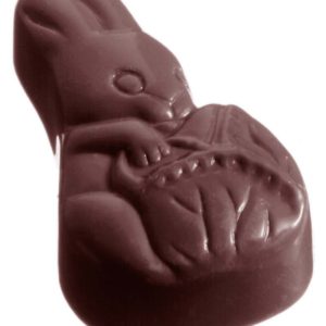 Chocolate World Frame Moulds - CW1381 - Rabbit - 15gm - 45x26x16mm