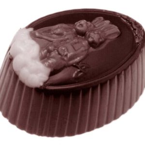 Chocolate World Frame Moulds - CW1459 - Family Hare Chocolate 3 Fig. - 14gm - 37x25x18mm