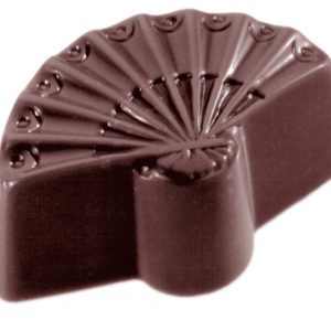 Chocolate World Frame Moulds - CW1525 - Hand Fan Small - 8.6gm - 29x28x16mm