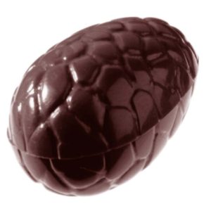 Chocolate World Frame Moulds - CW1537 - Egg Kroko 35mm - 6gm - 35x23x12mm