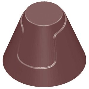 Chocolate World Frame Moulds - CW1601 - Cone With Jacket - 10.5gm - 29x29x22mm