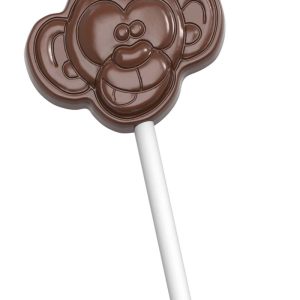 Chocolate World Frame Moulds - CW1681 - Lollipop Monkey - 12gm - 49.5x42.5x11mm