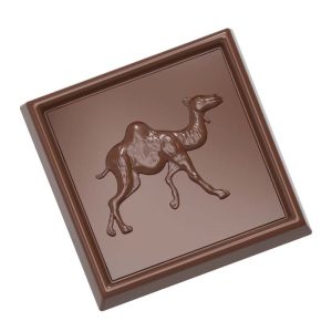 Chocolate World Frame Moulds - CW1684 - Caraque Camel - 5gm - 34x34x4.5mm