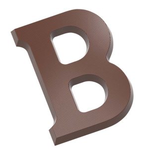 Chocolate World Frame Moulds - CW1701 - Letter B 200 Gr - 200gm - 175.5x117x11.07mm