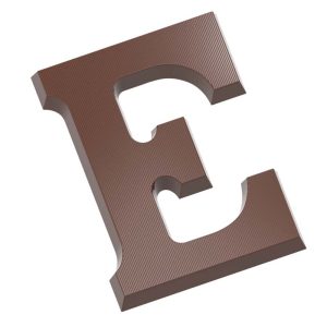 Chocolate World Frame Moulds - CW1704 - Letter E 200 Gr - 200gm - 175.5x117x13.12mm