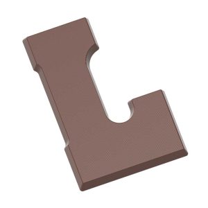 Chocolate World Frame Moulds - CW1711 - Letter L 200 Gr - 200gm - 175.5x117x12.96mm