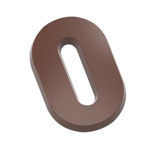 Chocolate World Frame Moulds - CW1714 - Letter O 200 Gr - 200gm - 175.5x117x12.14mm