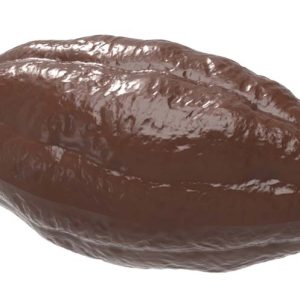 Chocolate World Frame Moulds - CW1925 - Cocoa Bean Without Stem - 5.5gm - 44.5x23x10mm