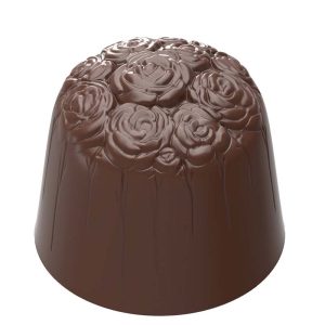 Chocolate World Frame Moulds - CW1932 - Roses - 13.5gm - 28x28x24mm