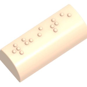 Chocolate World Frame Moulds - CW1944 - Braille Praline White - 13.5gm - 49.5x21x12.5mm