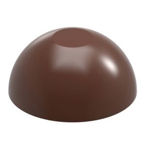 Chocolate World Frame Moulds - CW1953 - Sphere Flattend - 6.5gm - 27x27x13mm