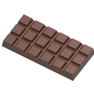 Chocolate World Frame Moulds - CW1986 - Tablet 3 X 6 Cubes - 80gm - 117.5x57.5x12mm