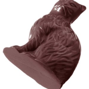 Chocolate World Frame Moulds - CW2046 - Sitting Cat - 31gm - 74x54x14mm