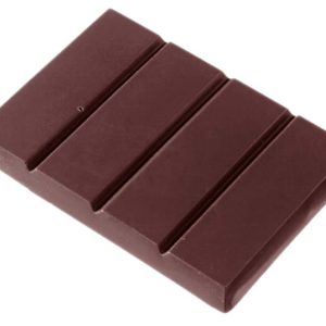 Chocolate World Frame Moulds - CW2053 - Tablet 1X4 48 Gr - 48gm - 88x65x8mm