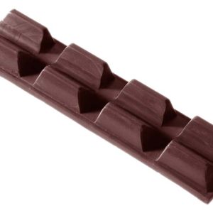 Chocolate World Frame Moulds - CW2089 - Bar 4X2 23 Gr - 23gm - 115x28x12mm