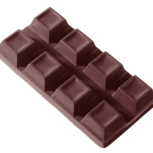 Chocolate World Frame Moulds - CW2094 - Tablet Cubes 2X4 58 Gr - 58gm - 101x51x14mm