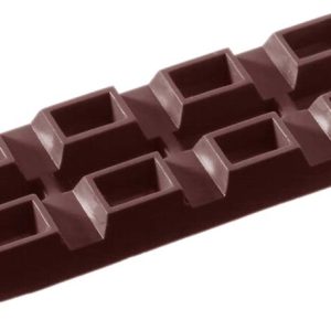 Chocolate World Frame Moulds - CW2099 - Tablet 2X4 Rectangular - 23gm - 91x36x9mm