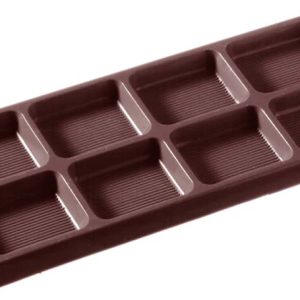 Chocolate World Frame Moulds - CW2107 - Tablet 2X4 Arcering - 48gm - 131x58x7mm