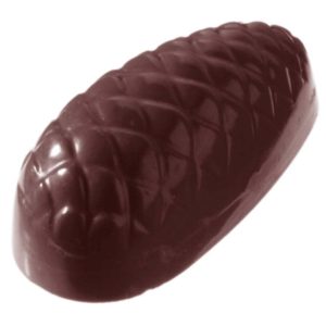 Chocolate World Frame Moulds - CW2145 - Pine Cone - 12gm - 44x23x17mm