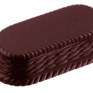 Chocolate World Frame Moulds - CW2151 - Oval Basket - 57gm - 78x40x20mm