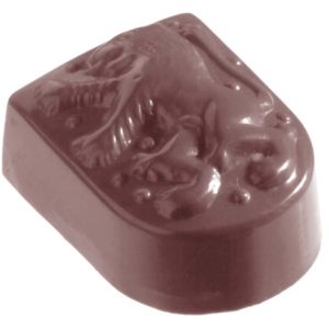 Chocolate World Frame Moulds - CW2164 - Lion On Shield - 13gm - 33x26x14mm