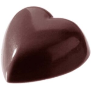 Chocolate World Frame Moulds - CW2268 - Heart 6X6 Pcs - 2gm - 20x20x8mm