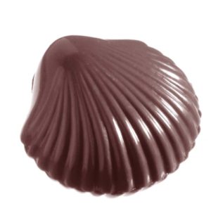 Chocolate World Frame Moulds - CW2281 - Small Shell - 5gm - 28x30x9mm