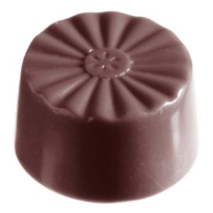 Chocolate World Frame Moulds - CW2284 - French Round - 10gm - 28x28x15mm