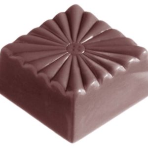 Chocolate World Frame Moulds - CW2285 - French Carre - 10gm - 26x26x13mm