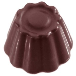 Chocolate World Frame Moulds - CW2306 - Cuvette Round - 7gm - 26x26x17mm