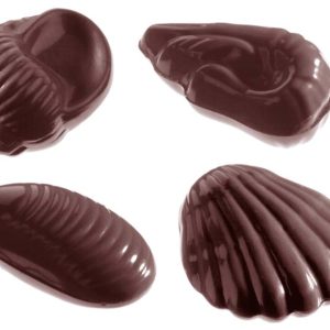 Chocolate World Frame Moulds - CW2332 - Seafood 4 Fig. - 6gm - N/AxN/AxN/Amm