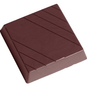 Chocolate World Frame Moulds - CW2356 - Square With Lines - 19gm - 41x41x10mm