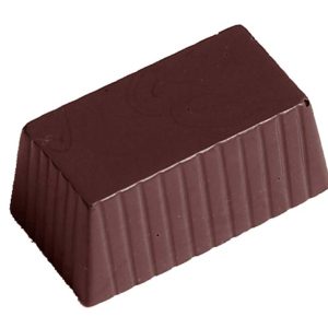 Chocolate World Frame Moulds - CW2357 - Square Block - 10gm - 34x18x15mm