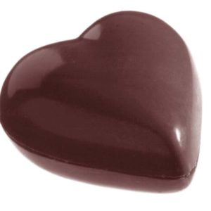 Chocolate World Frame Moulds - CW2383 - Heart 33mm - 7.5gm - 33x33x11mm