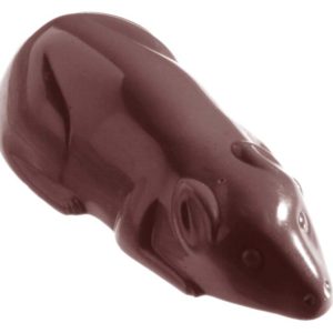 Chocolate World Frame Moulds - CW2384 - Mouse - 24gm - 68x33x19mm