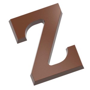 Chocolate World Frame Moulds - CW2425 - Letter Z 135 Gr - 135gm - 140.77x104.68x13.12mm