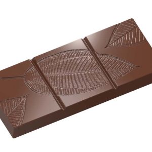 Chocolate World Frame Moulds - CW2433 - Tablet Leaf 52 Gr - 52gm - 113.5x50x9mm