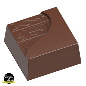 Chocolate World Frame Moulds - CWI_CF0212 - Texture Hieroglyph - 8gm - 25x25x12mm