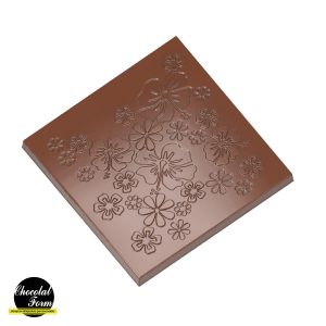 Chocolate World Frame Moulds - CWI_CF0225 - Tablet Hibiscus - Silvia Federica Boldetti - 93.5gm - 99.5x99.5x9mm