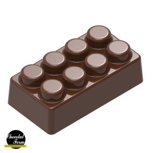 Chocolate World Frame Moulds - CWI_CF0233 - Toy Block - 8.5gm - 35x18.5x12mm