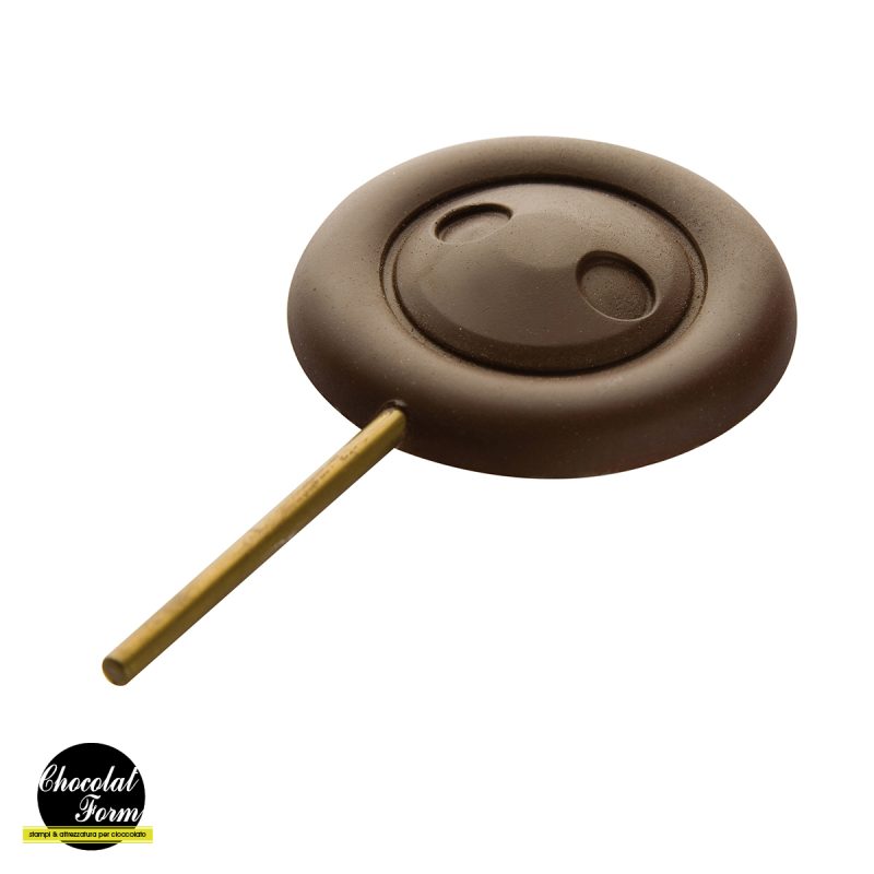 Chocolate World Frame Moulds - CWI_CF1102 - Lollipop Button - 21gm - 60x60x11mm