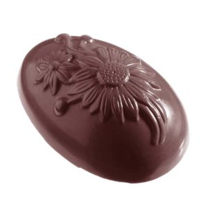 Chocolate World Egg Moulds - E7005/135 - Egg Ox-Eye 135mm - 135x90x45mm