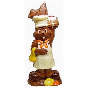 Chocolate World Hollow Figure Moulds - H221048/C - Baker Rabbit 230mm - 230x102x58mm