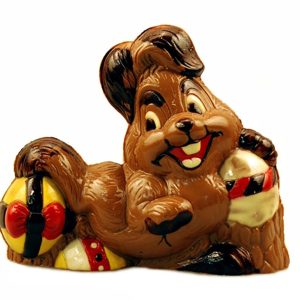 Chocolate World Hollow Figure Moulds - H221075/C - Lying Down Hare - 189x159x71mm