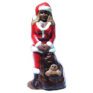 Chocolate World Hollow Figure Moulds - H441008/B - Christmas Lady 140mm - 140x67x45mm