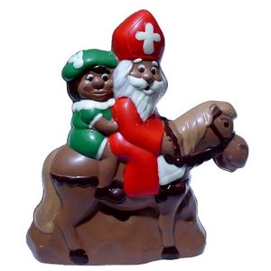 Chocolate World Hollow Figure Moulds - H441009/D - Saint Nicholas And Pete On Horse 200mm - 193x177x64mm